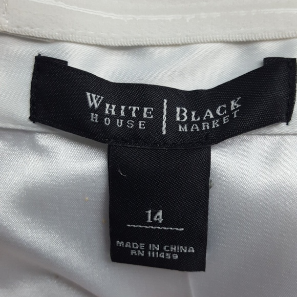 White House Black Market Satin Tiered Dress - Picture 6 of 7